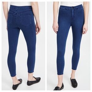 NEW L'AGENCE Yasmeen High Rise Skinny Ankle Jeans River Blue Dark Wash Size 24